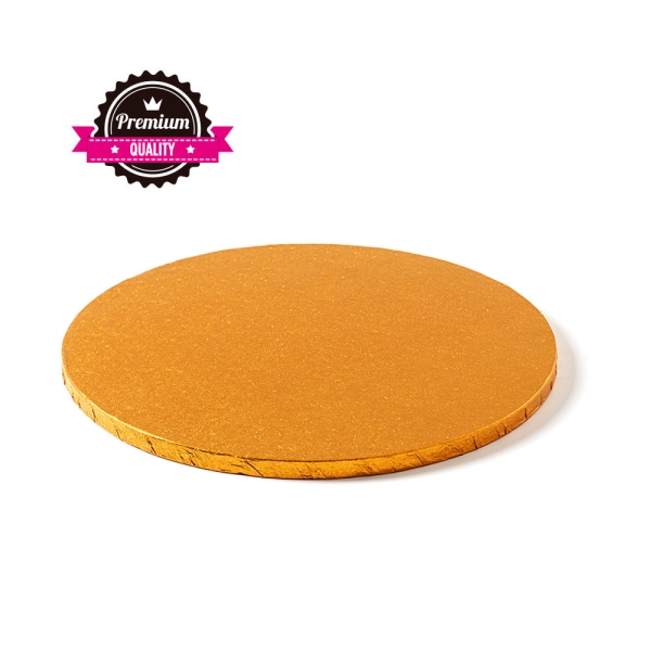 Cake Board Round 30cm (12") / Thickness 12mm - ORANGE